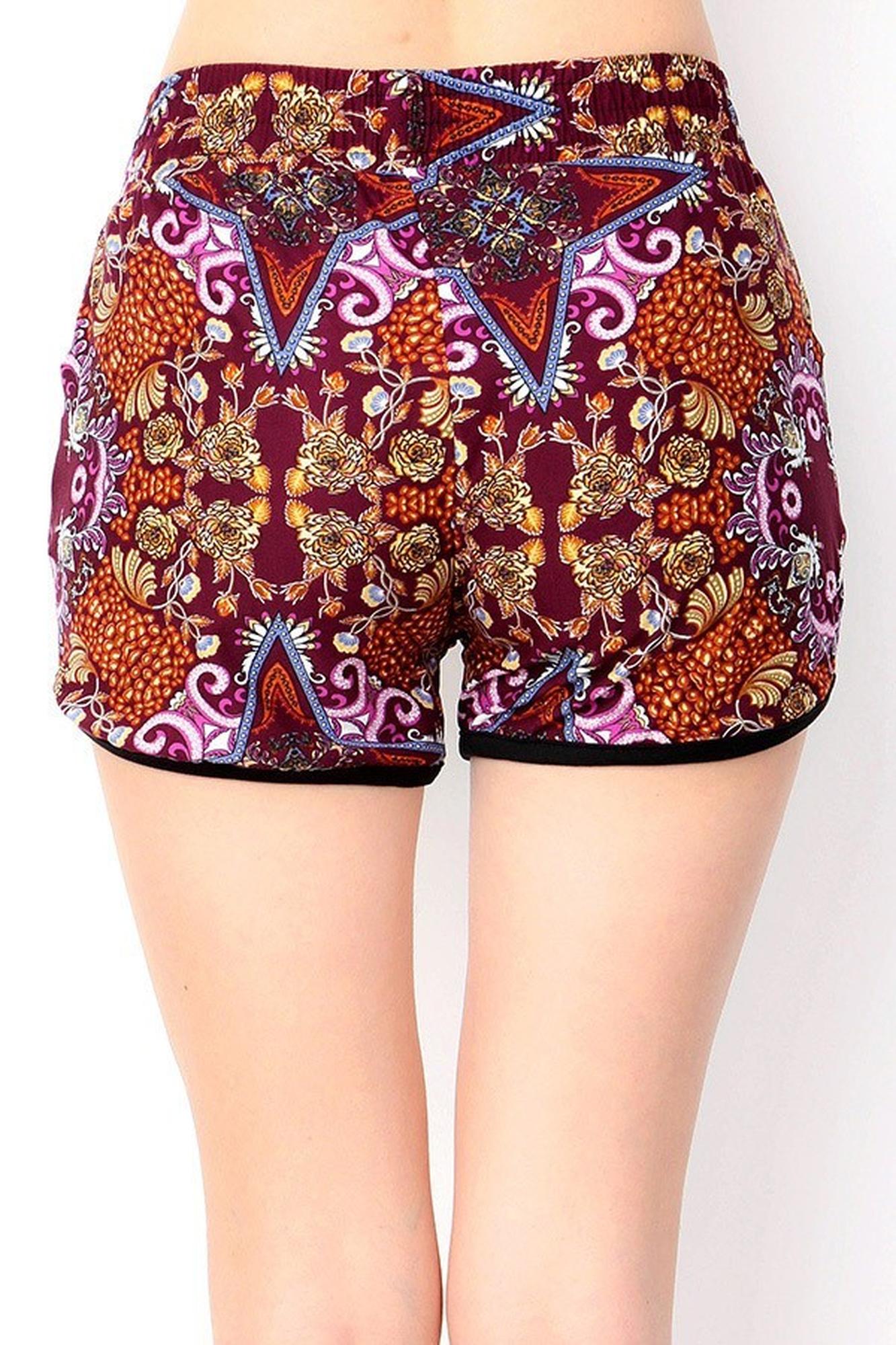 Wholesale Buttery Soft Summer Kaleidoscope Dolphin Shorts