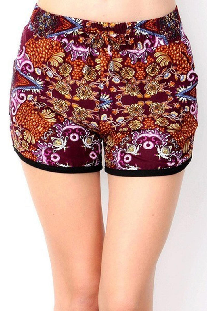 Wholesale Buttery Soft Summer Kaleidoscope Dolphin Shorts