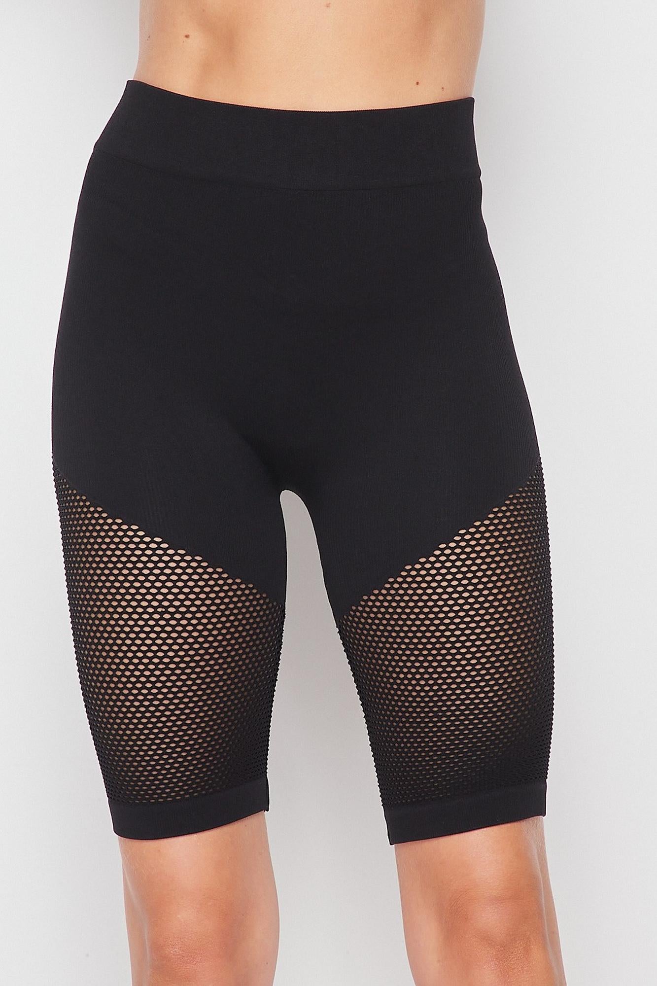 Wholesale Nylon Spandex Thigh Mesh Biker Shorts