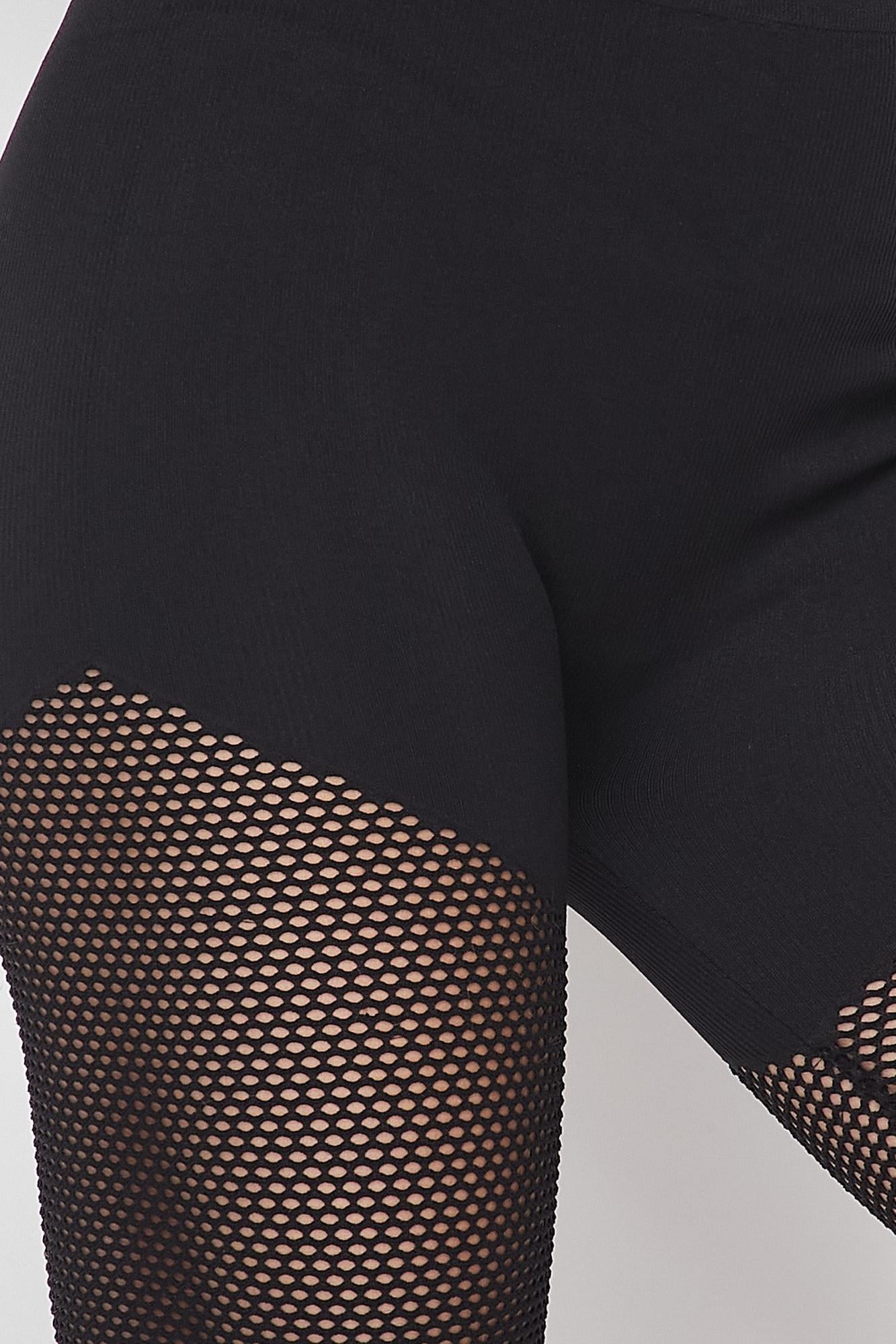 Wholesale Nylon Spandex Thigh Mesh Biker Shorts