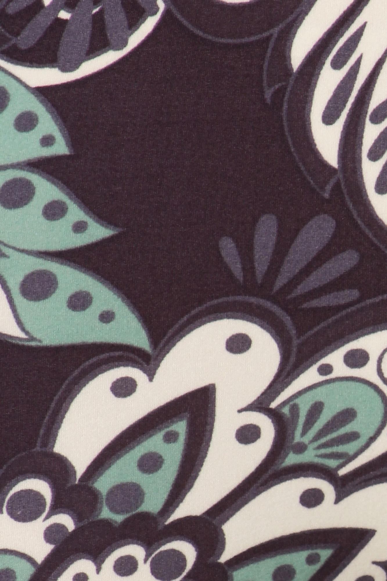 Wholesale Buttery Smooth Indigo Paisley Shorts