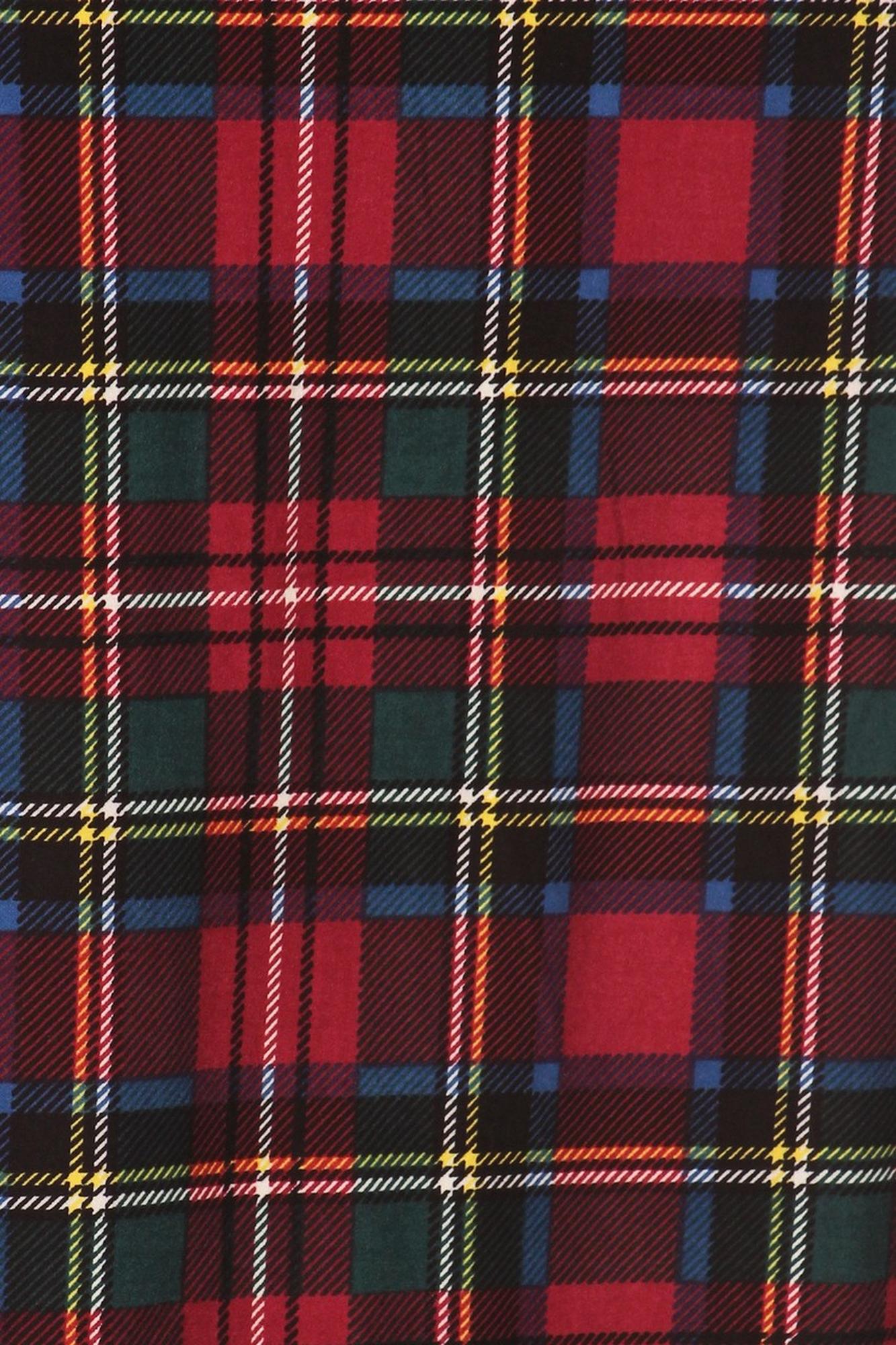 Wholesale Buttery Smooth Modish Plaid Maxi Skirt