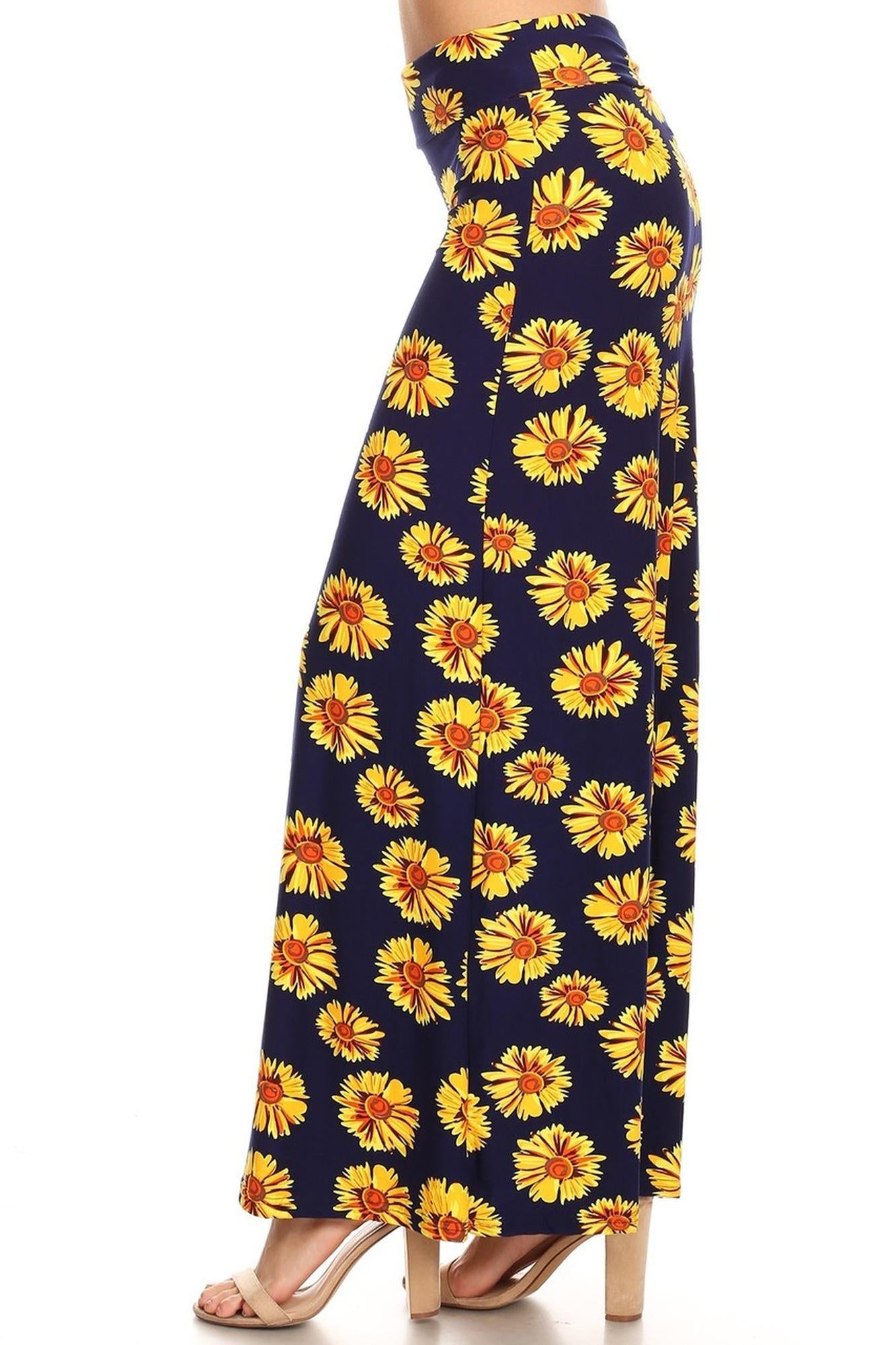 Wholesale Buttery Smooth Summer Daisy Maxi Skirt