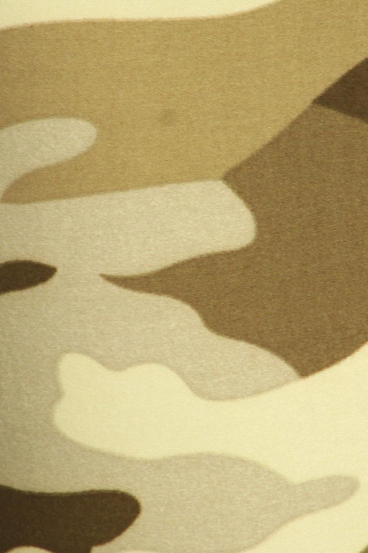 Wholesale Buttery Smooth Light Olive Camouflage High Waisted Leggings