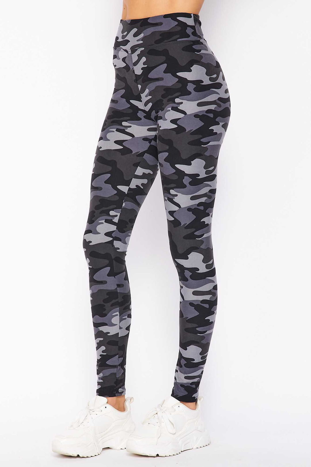 Wholesale Buttery Smooth Charcoal Camouflage High Waist Leggings
