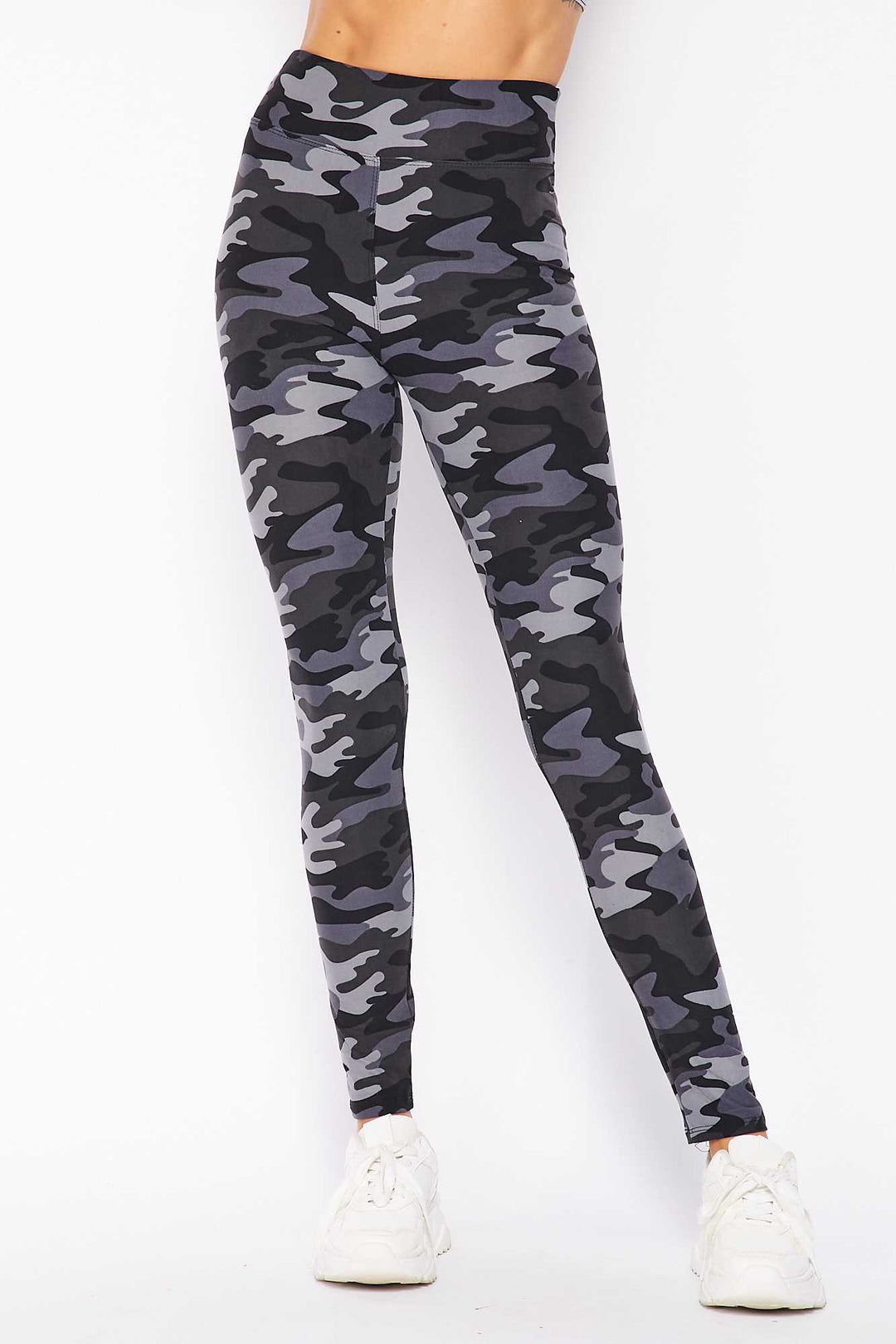 Wholesale Buttery Smooth Charcoal Camouflage High Waist Leggings