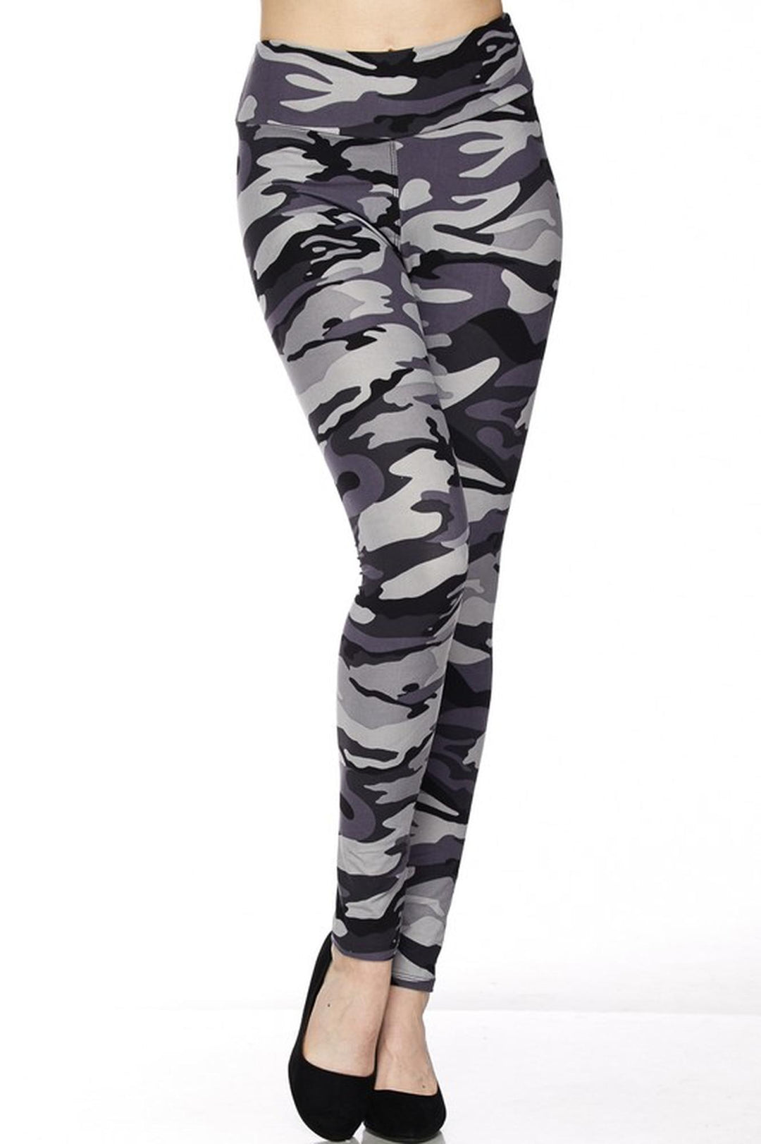 Wholesale Buttery Smooth Charcoal Camouflage High Waist Leggings