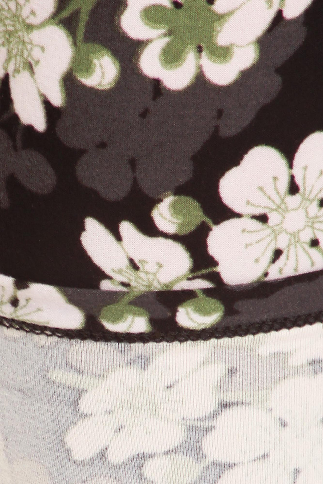 Wholesale Buttery Smooth White Floral Bunch High Waist Leggings