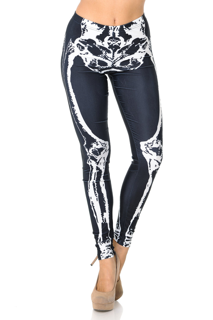 Wholesale Premium Graphic Skeleton Leggings