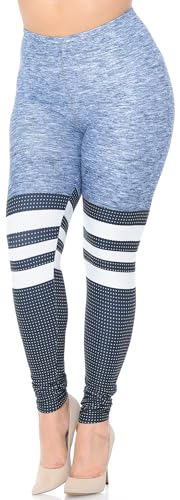 Wholesale Creamy Soft Split Sport Extra Plus Size Leggings - 3X-5X - USA Fashion