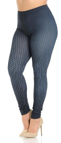 Wholesale Creamy Soft Textured Dots Plus Size Leggings - Signature Collection