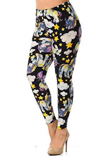 Wholesale Buttery Soft Cutie Pie Baby Unicorn Plus Size Leggings