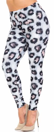 Wholesale Creamy Soft Moda Leopard Plus Size Leggings - USA Fashion
