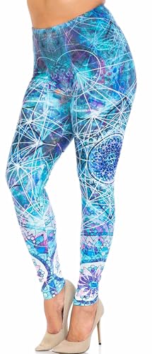 Wholesale Creamy Soft Happy Hummingbirds Extra Plus Size Leggings - 3X-5X - USA Fashion
