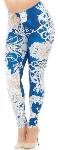 Wholesale Creamy Soft Twisted Eden Vine Plus Size Extra Plus Size Leggings - 3X-5X - USA Fashion