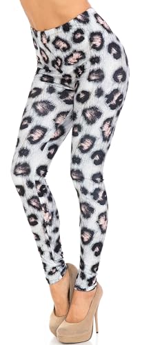 Wholesale Creamy Soft Moda Leopard Extra Plus Size Leggings - 3X-5X - USA Fashion