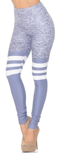 Wholesale Creamy Soft Split Sport Light Heathered Leggings - USA Fashion