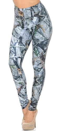 Wholesale Creamy Soft Camouflage Trees Leggings - USA Fashion