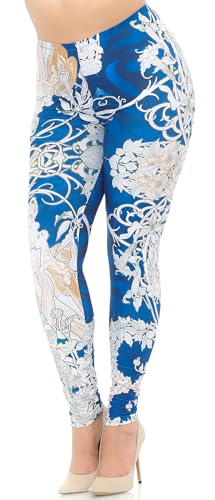 Wholesale Creamy Soft Twisted Eden Vine Plus Size Leggings - USA Fashion