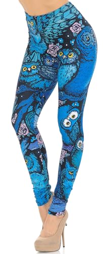 Wholesale Creamy Soft Woodland Floral Fawn Leggings - USA Fashion