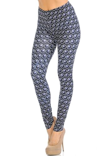 Wholesale Creamy Soft Metallic Stars Leggings