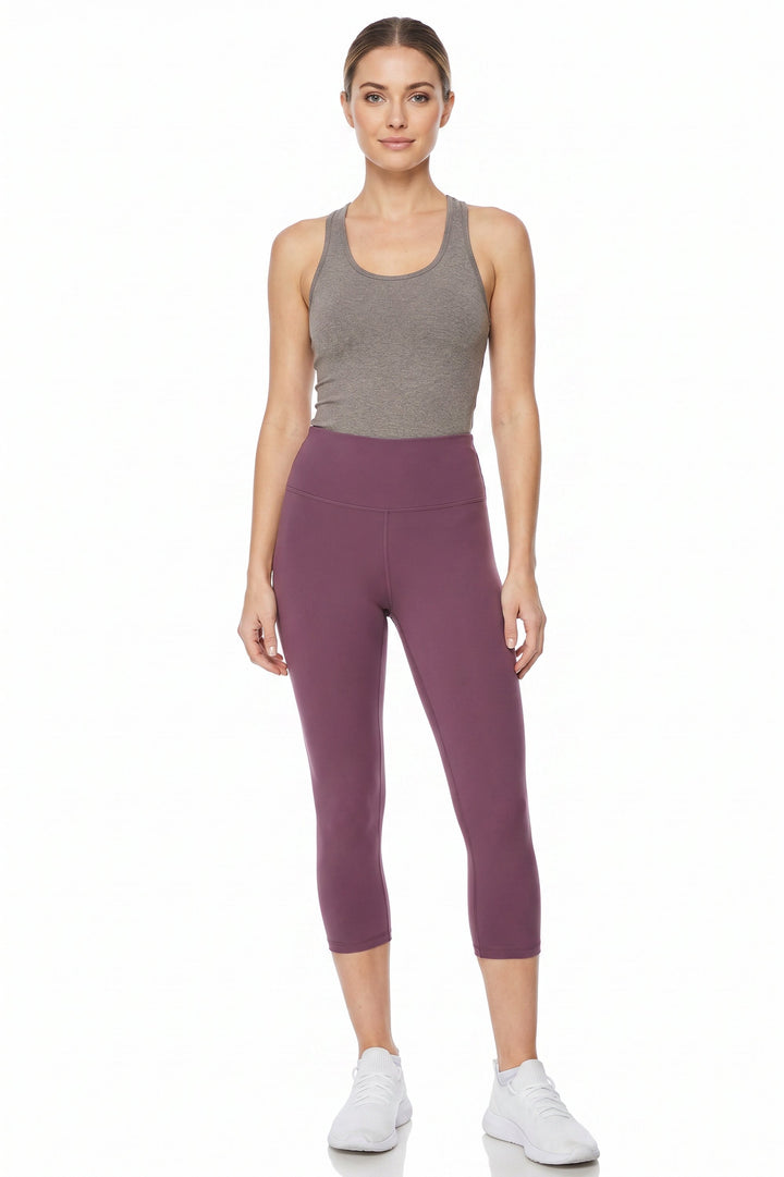 Wholesale Buttery Smooth Basic Solid High Waisted Capris - 3 Inch - New Mix