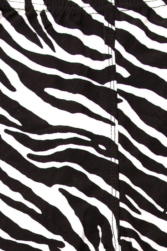Wholesale Buttery Soft Zebra Print Kids Leggings