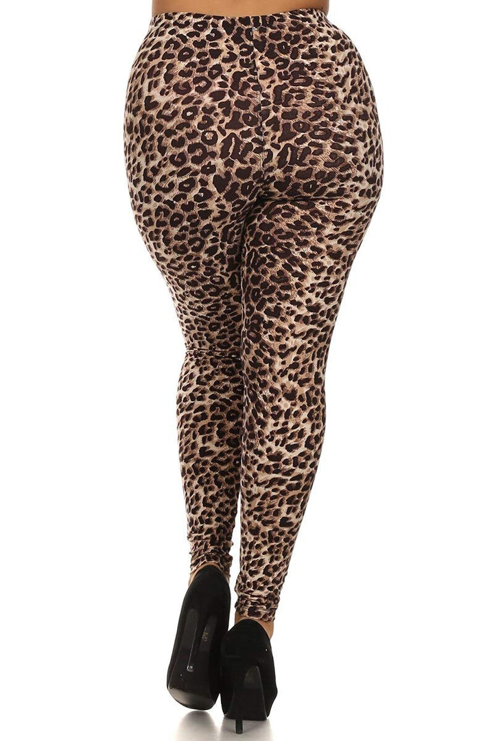Wholesale Buttery Smooth Feral Cheetah Plus Size Leggings