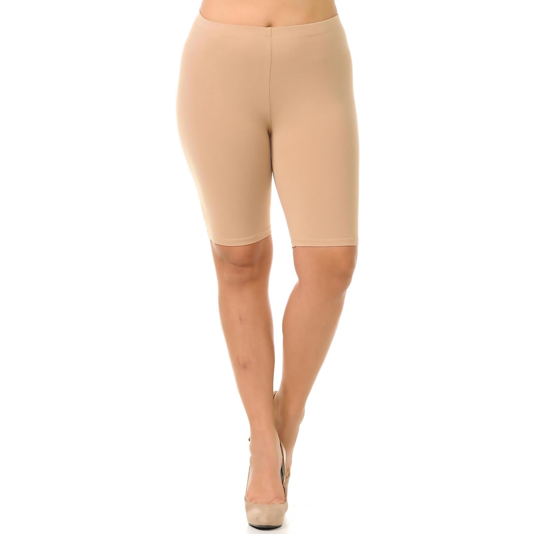 Wholesale USA Basic Cotton Plus Size Thigh Shorts - Bermuda Shorts