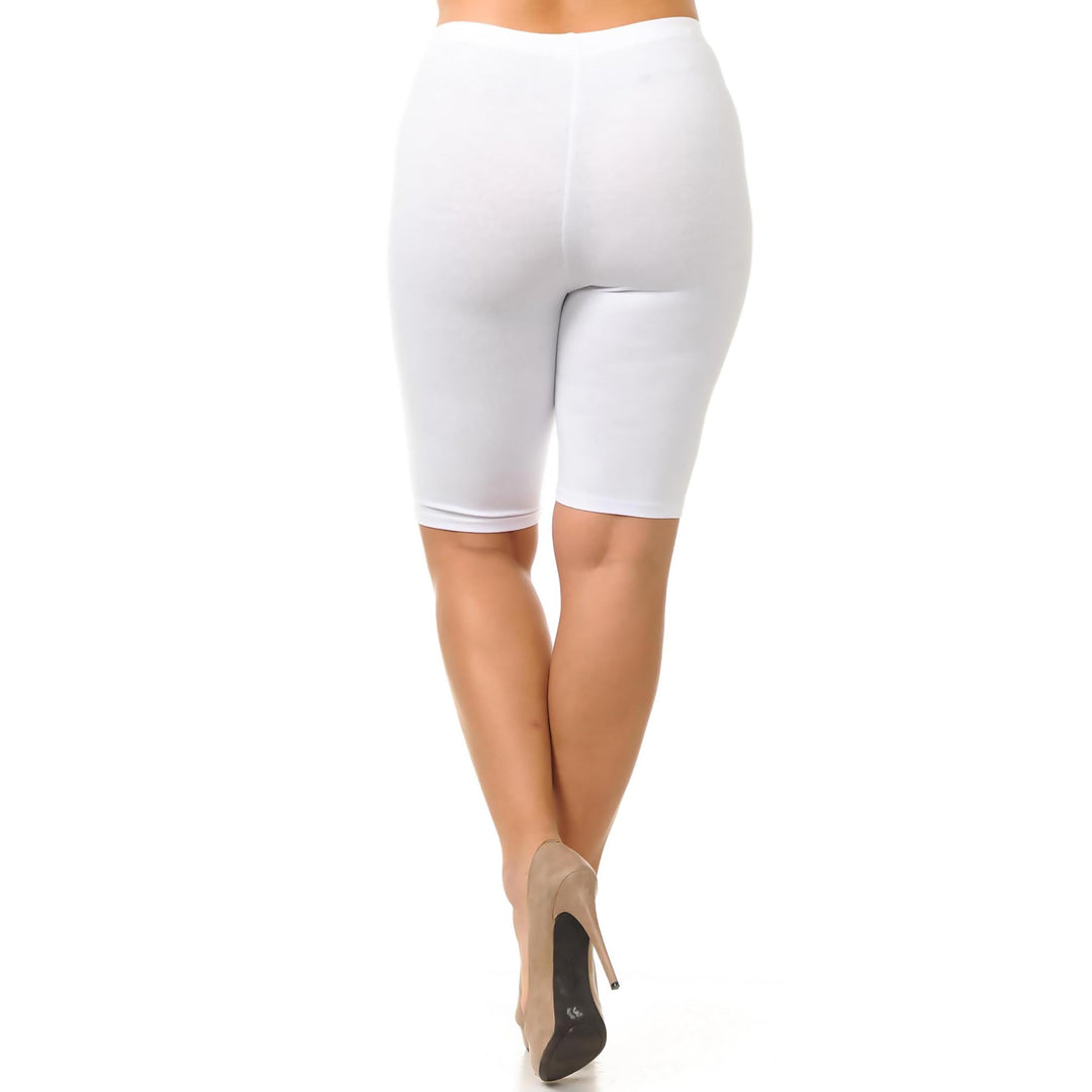 Wholesale USA Basic Cotton Plus Size Thigh Shorts - Bermuda Shorts