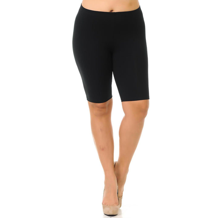 Wholesale USA Basic Cotton Plus Size Thigh Shorts - Bermuda Shorts