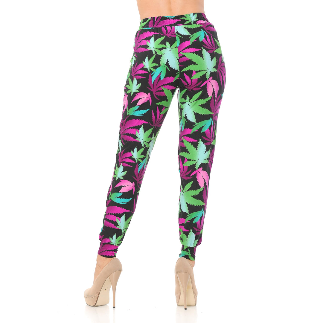 Wholesale Buttery Smooth Fuchsia Marijuana Joggers