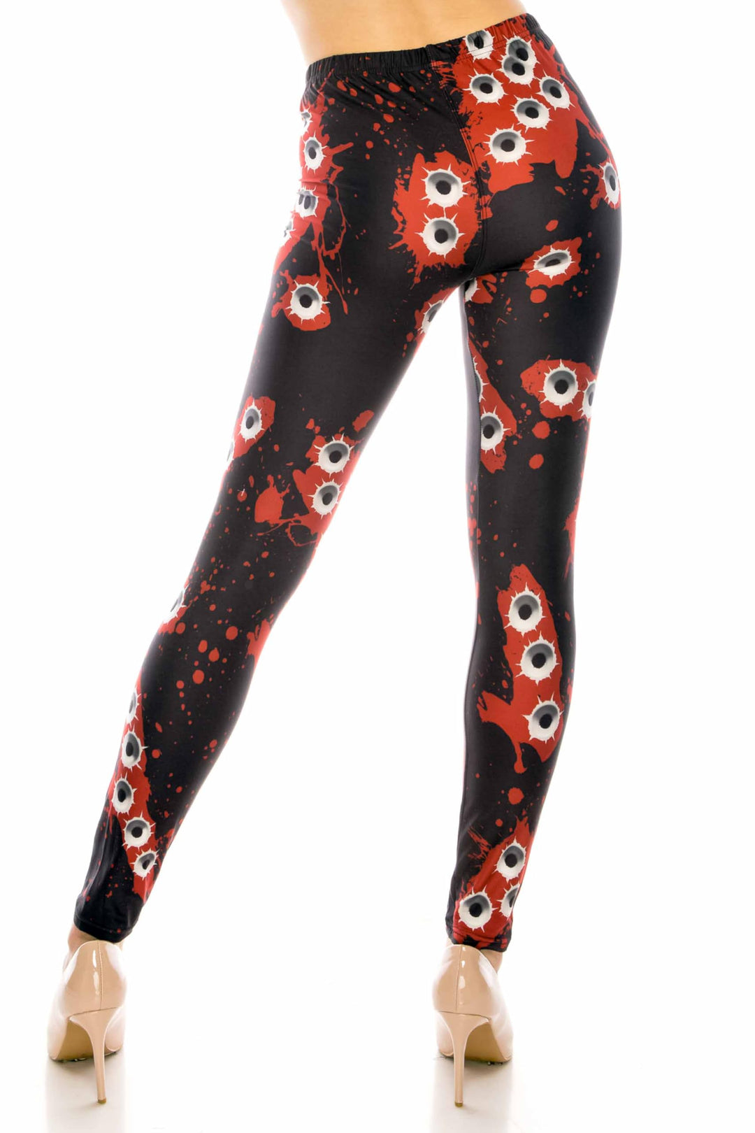 Wholesale Creamy Soft Bullet Holes Leggings