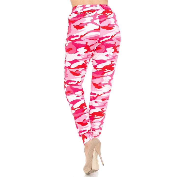 Wholesale Buttery Smooth Pink Camouflage Joggers - EEVEE