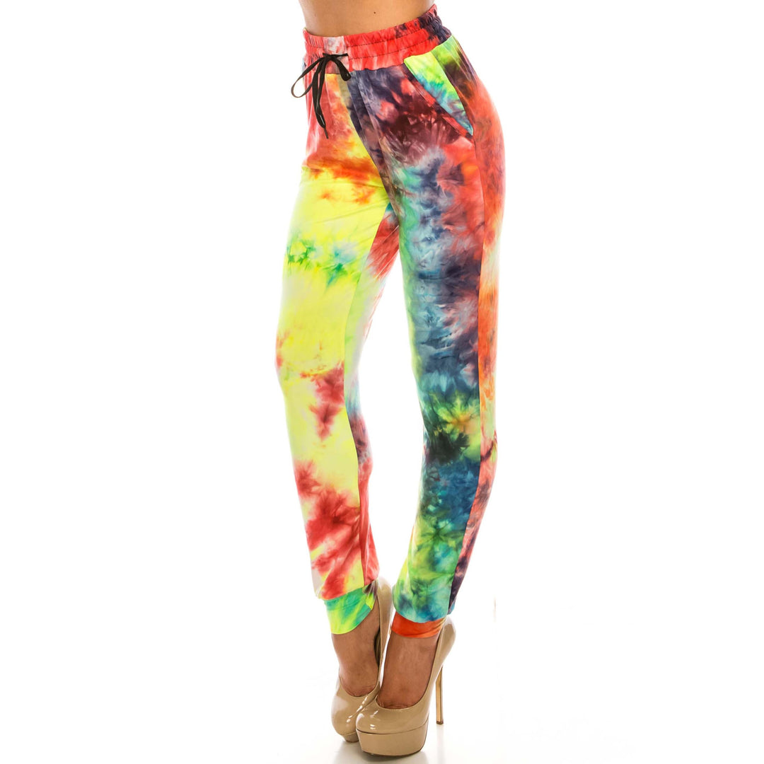 Wholesale Buttery Smooth Colorful Summer Tie Dye Joggers