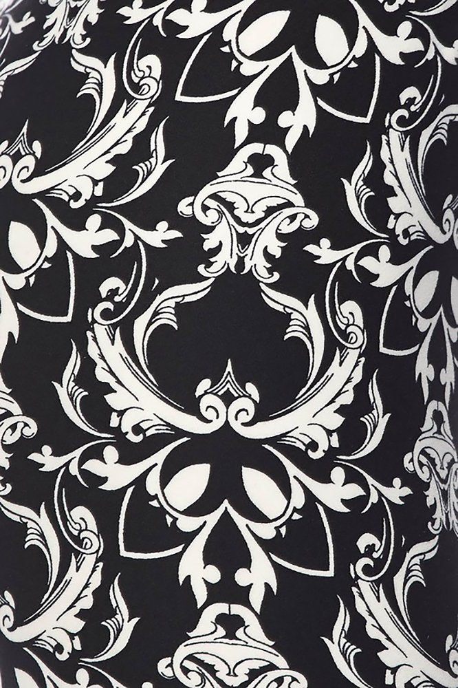 Wholesale Buttery Soft Baroque Wreath Kids Leggings