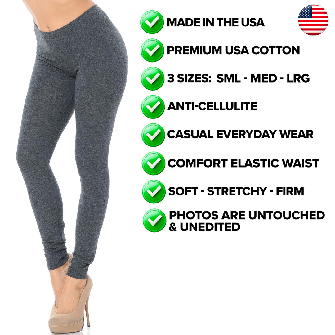 Wholesale USA Full Length Cotton Leggings