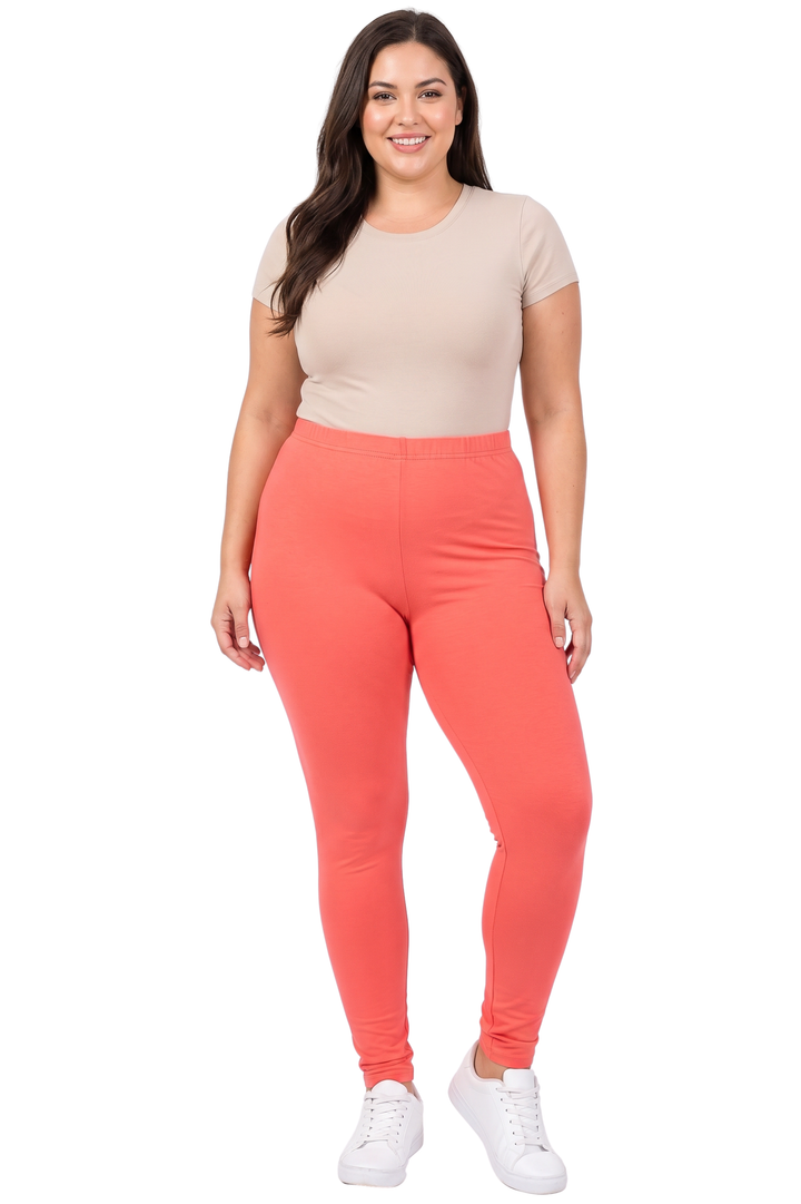 Wholesale Buttery Smooth Basic Solid Plus Size Capris - New Mix
