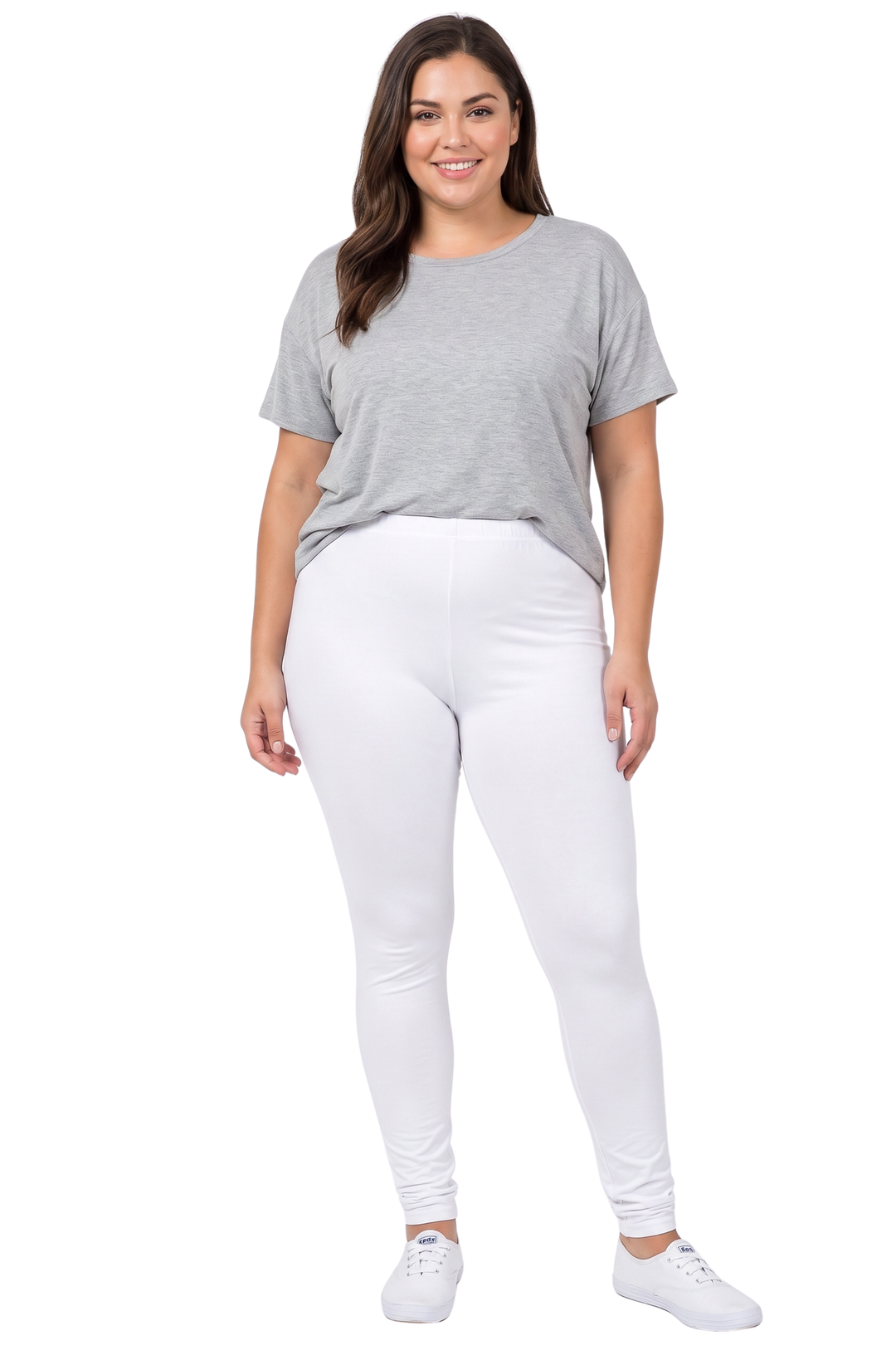 Wholesale Buttery Smooth Basic Solid Plus Size Capris - New Mix