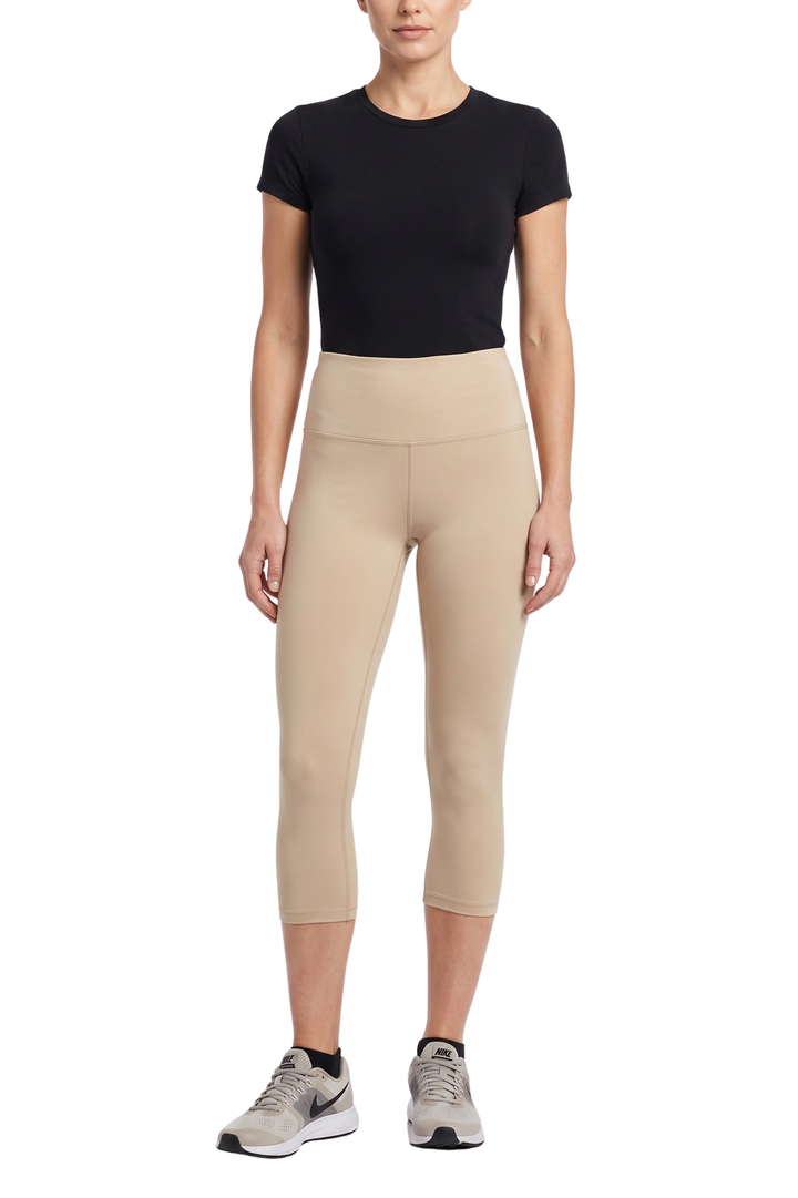 Wholesale Buttery Smooth Basic Solid High Waisted Capris - 5 Inch - New Mix