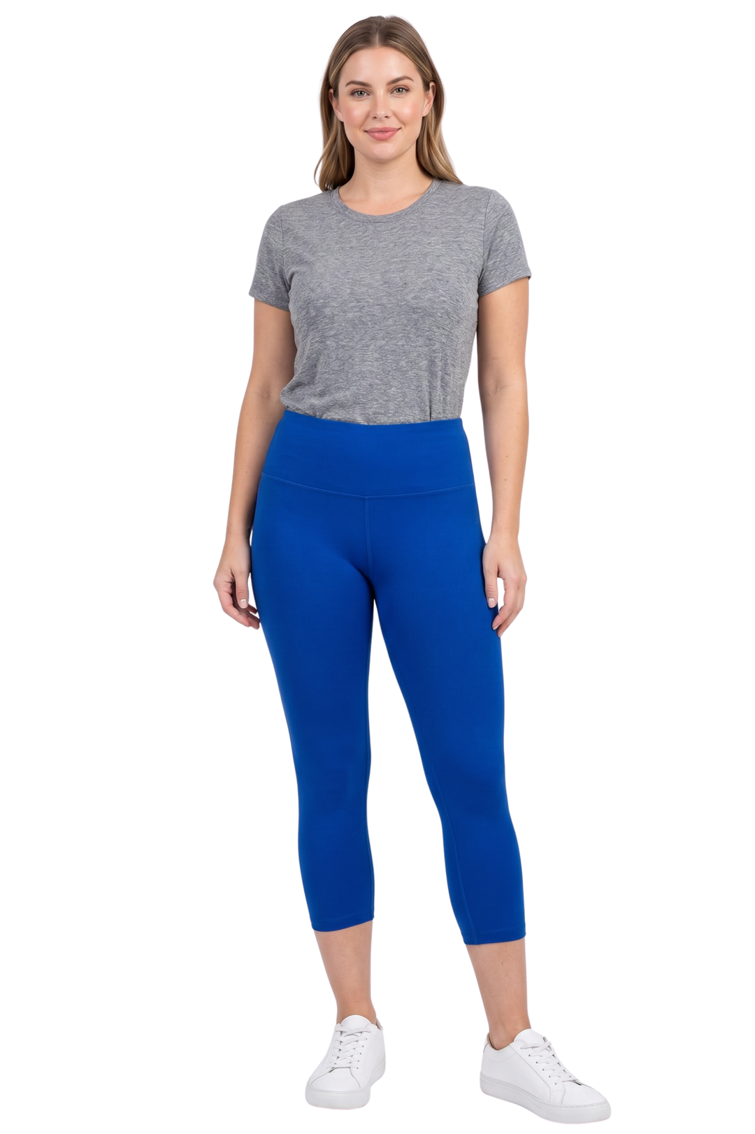 Wholesale Buttery Smooth Basic Solid High Waisted Capris - 5 Inch - New Mix