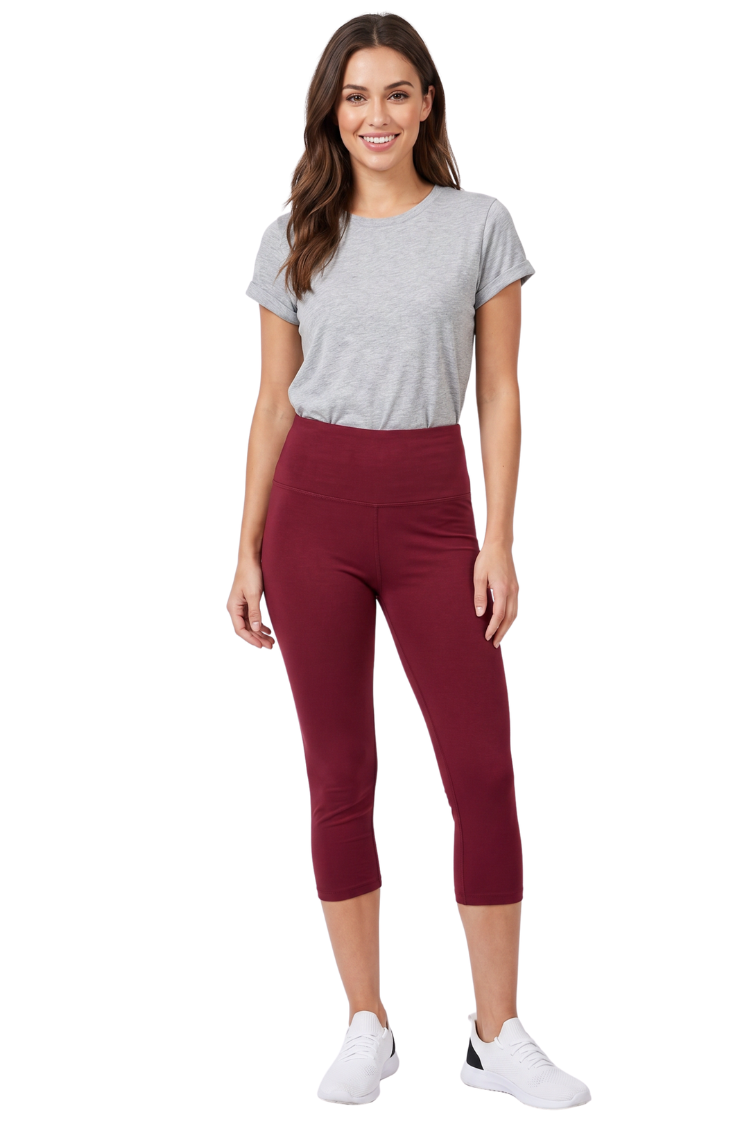 Wholesale Buttery Smooth Basic Solid High Waisted Capris - 5 Inch - New Mix