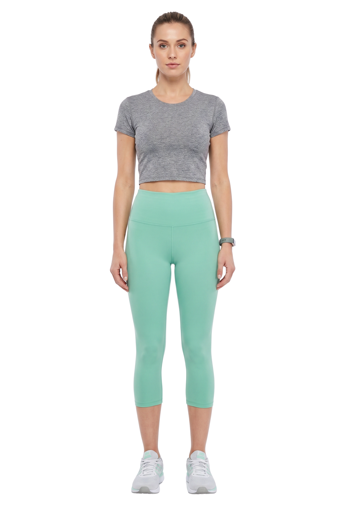 Wholesale Buttery Smooth Basic Solid High Waisted Capris - 5 Inch - New Mix