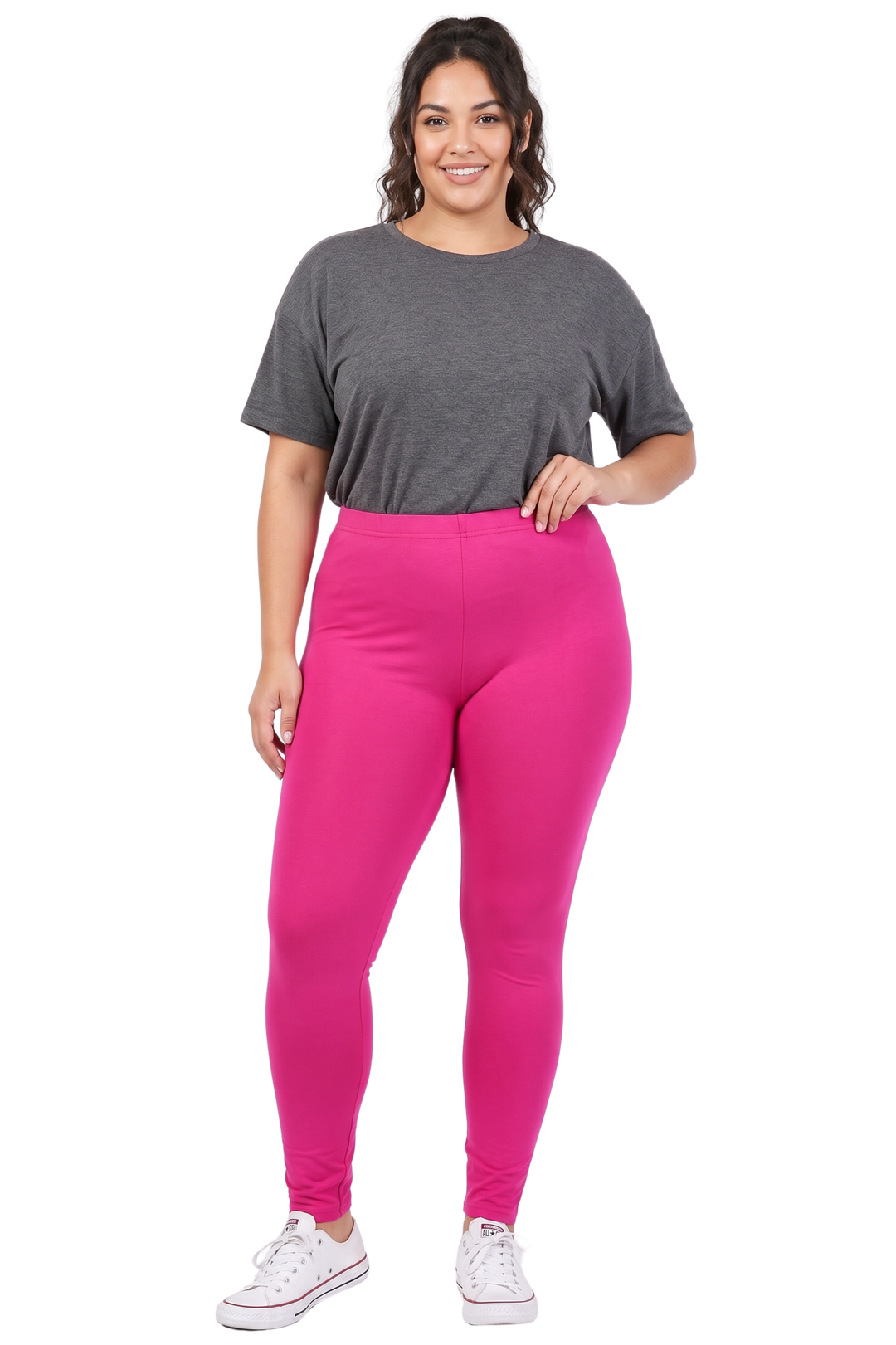 Wholesale Buttery Smooth Basic Solid Plus Size Leggings - New Mix