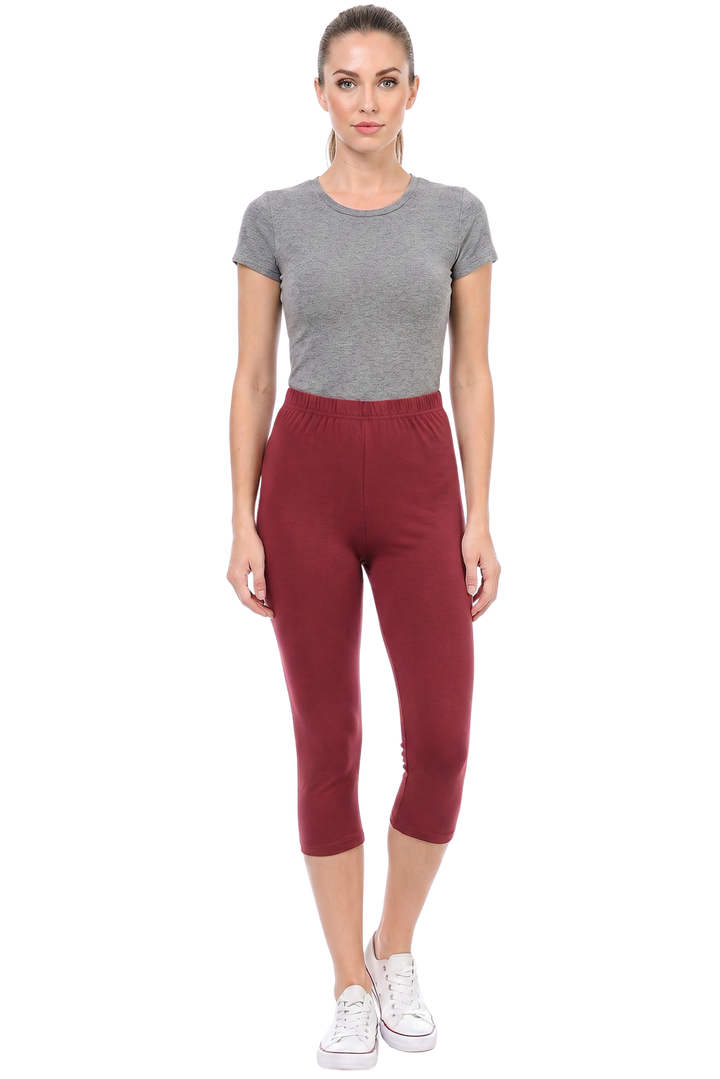 Wholesale Buttery Smooth Basic Solid Capris - New Mix