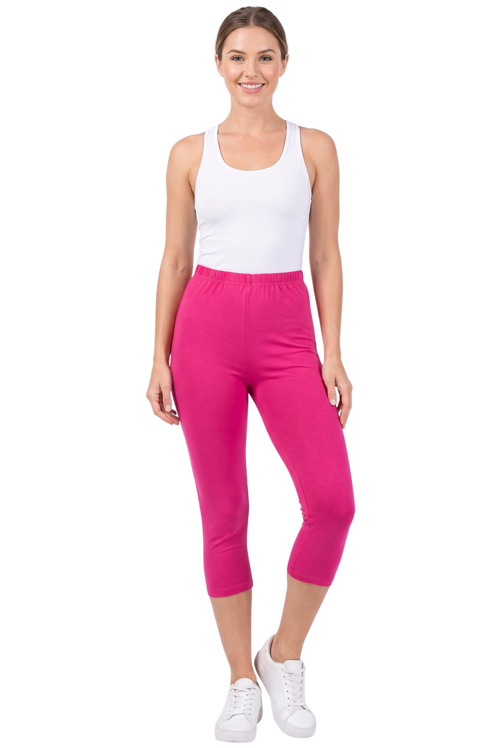 Wholesale Buttery Smooth Basic Solid Capris - New Mix