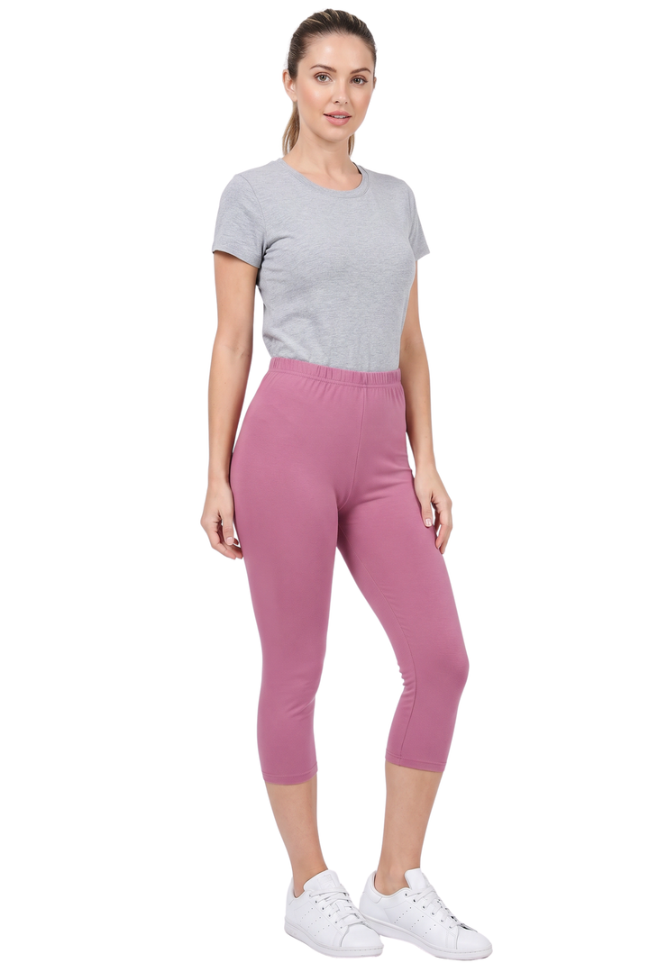 Wholesale Buttery Smooth Basic Solid Capris - New Mix