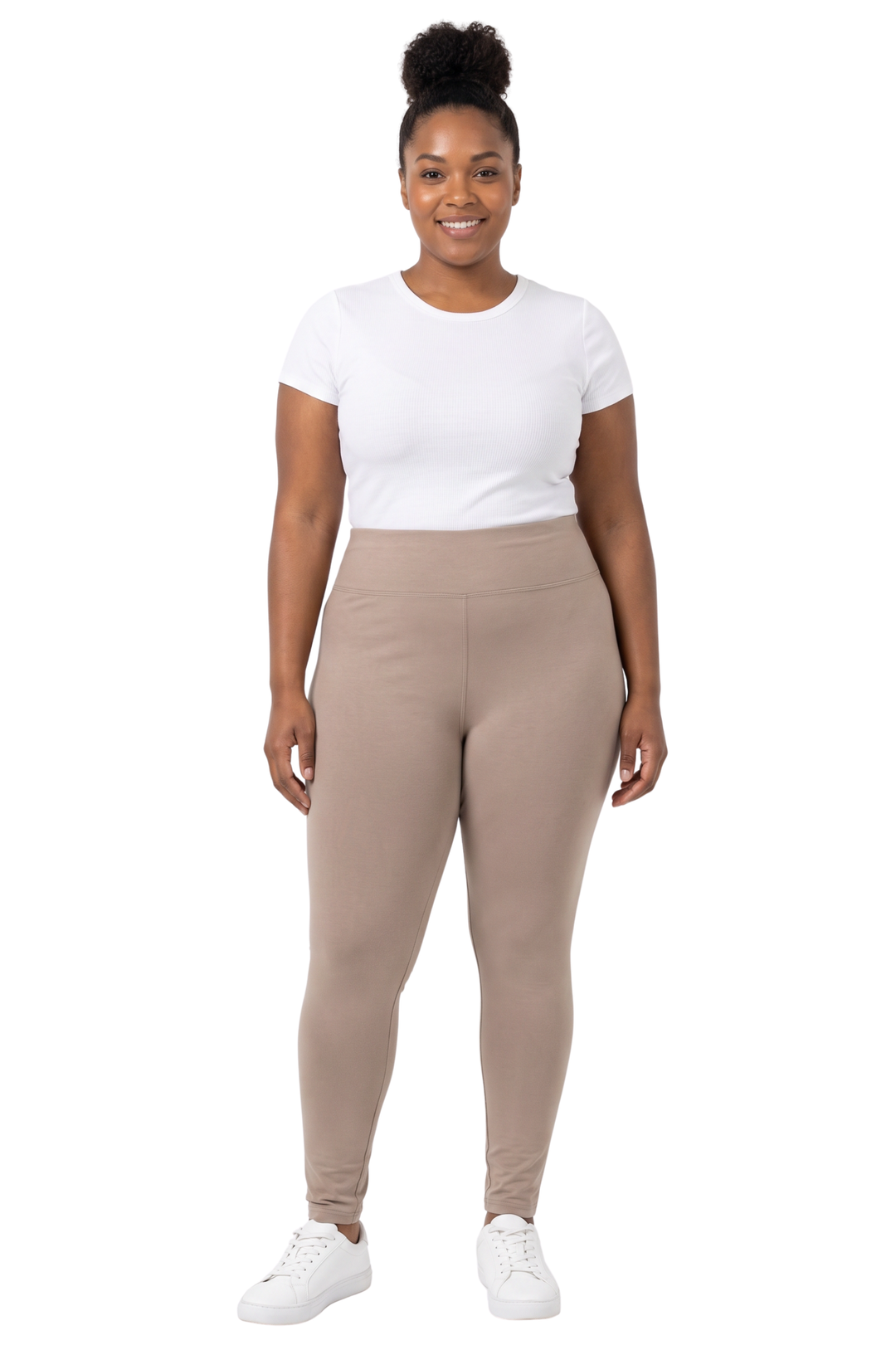 Wholesale Buttery Smooth Basic Solid High Waisted Extra Plus Size Leggings - 3 Inch - 3X-5X - New Mix