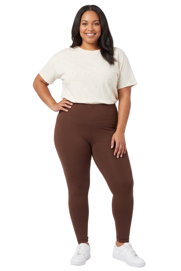 Wholesale Buttery Smooth Basic Solid High Waisted Extra Plus Size Leggings - 3 Inch - 3X-5X - New Mix