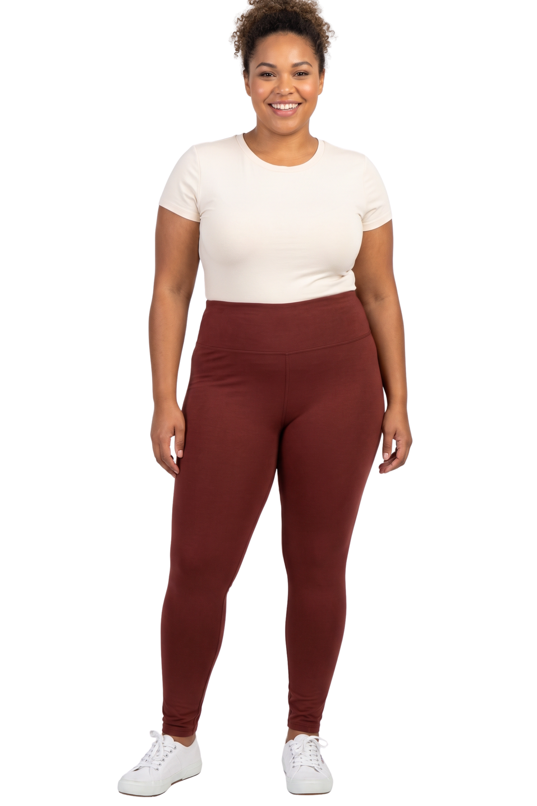 Wholesale Buttery Smooth Basic Solid High Waisted Extra Plus Size Leggings - 3 Inch - 3X-5X - New Mix
